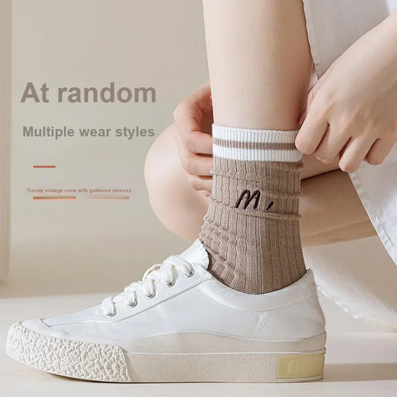 Lan Miao Mid Calf Socks Women's 7 Pack-13