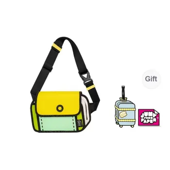JumpFromPaper Polyester Sling Bag Unisex Verdant Green