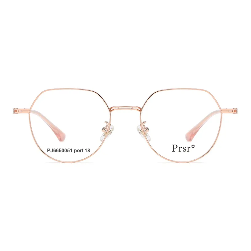 Prsr Alloy Round Eyeglass Frames Women's
