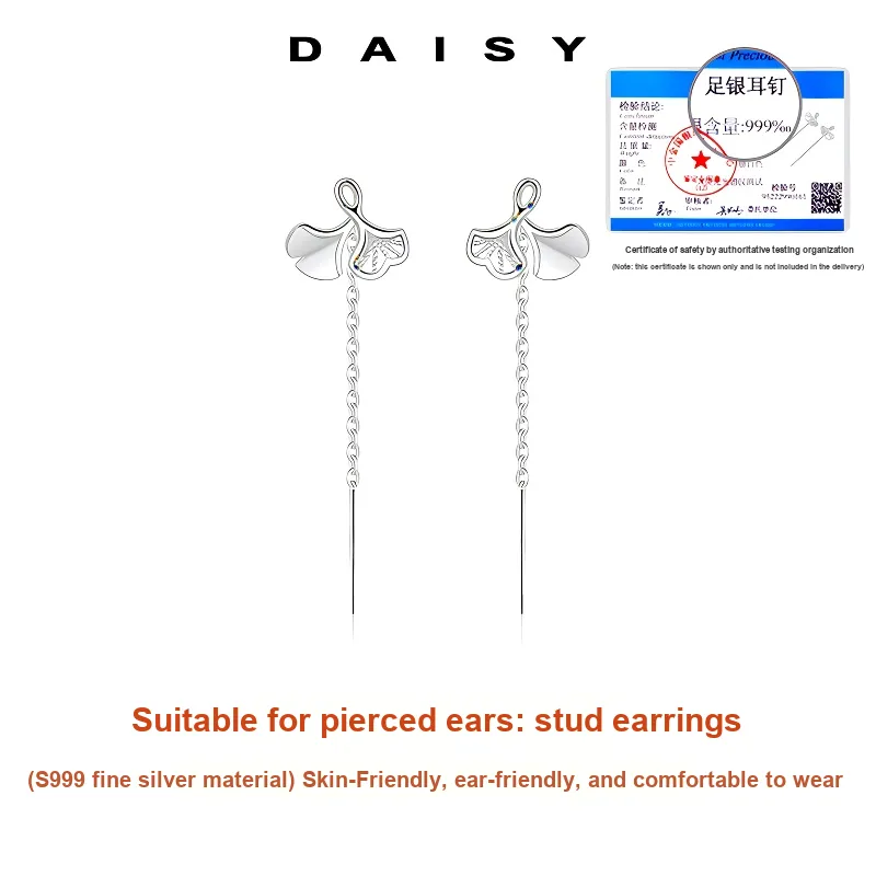 Daisy Dream Full Sterling Silver Earrings Women's-2