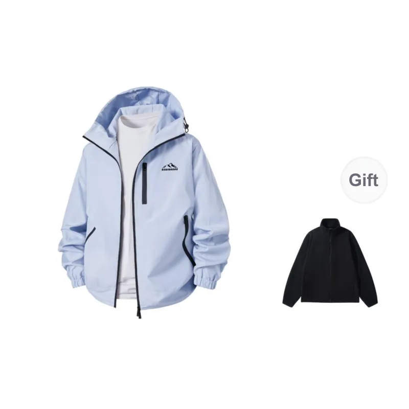 ROBINHOOD Water-Resistant Windproof Breathable Warm Water-Repellent Windbreaker Jacket Unisex-13