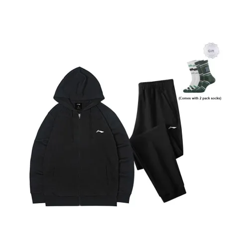 Лайнер Повседневная Спортивная Одежда Мужская Черный+Черный