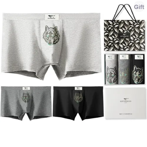 SEPTWOLVES Мужское нижнее белье 3 штуки набор в подарочной коробке