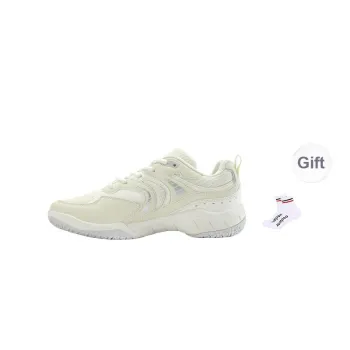 KUMPOO Cloud Motion Slip Resistant And Breathable Badminton Shoes Unisex Ecru