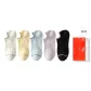 5 Pack (Black+White+Aqua Blue+Light Yellow+Light Purple)
