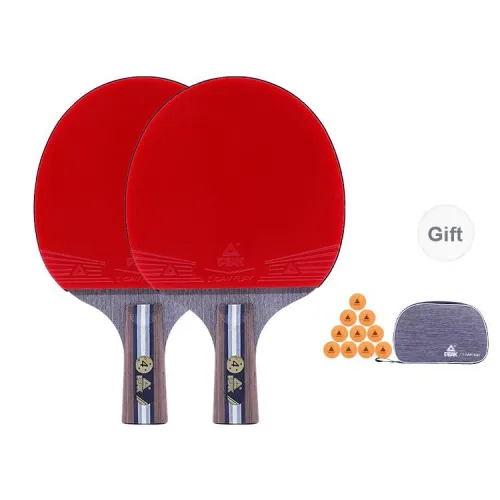 PEAK PEAK Ping Pong Paddles Unisex Black Walnut Surface With High Quality Feel Red