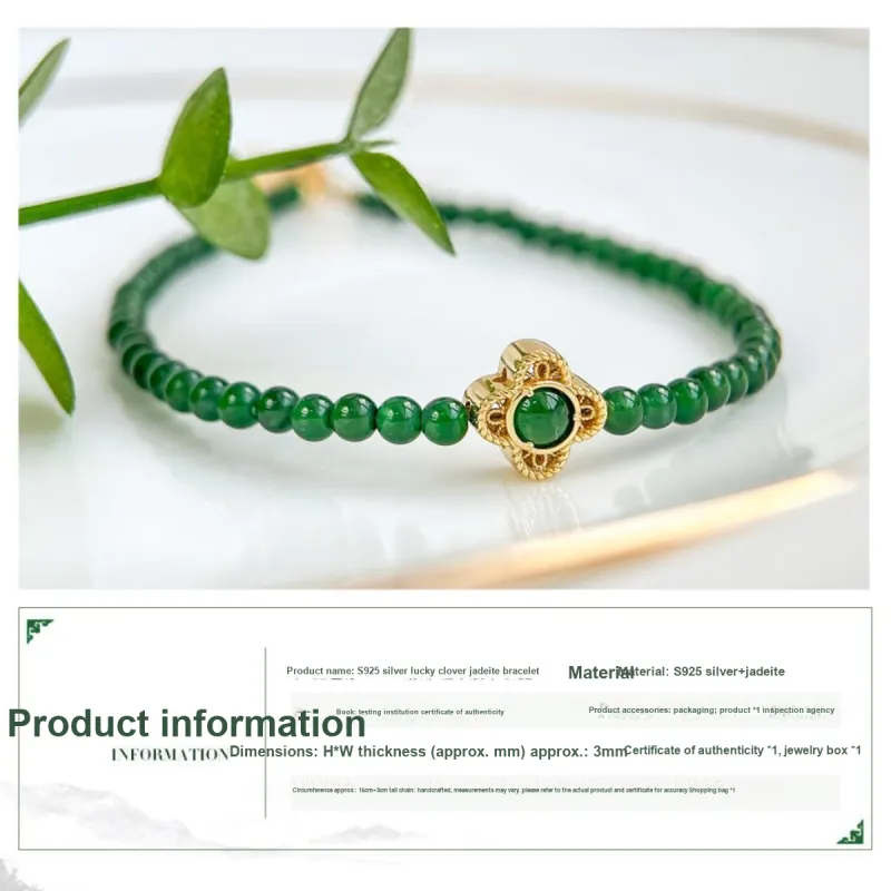 Oriental Jade Ice Type Jadeite Bracelets Women's-2