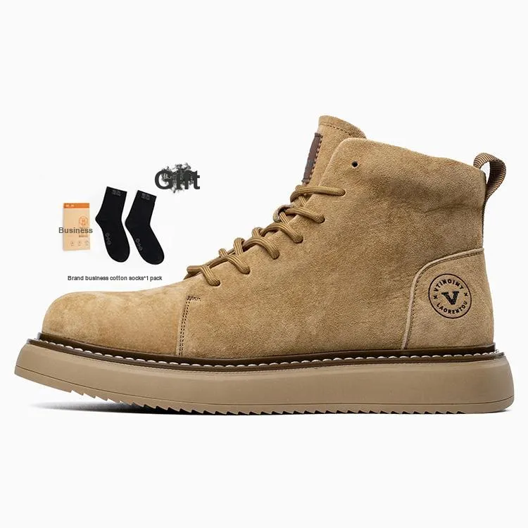 LAORENTOU Ankle Boots Men's Earth Yellow/Light Brown