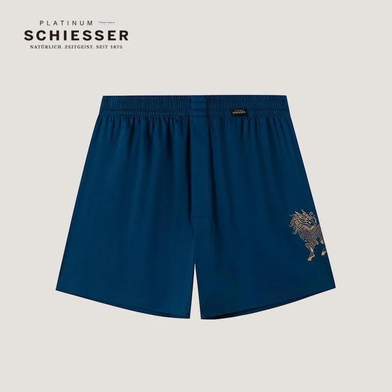 Shuya Pajama Pants Men's Peacock Blue-1