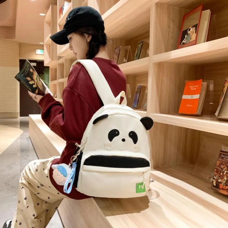 URBAN FOREST Nylon Backpack Women's White-3