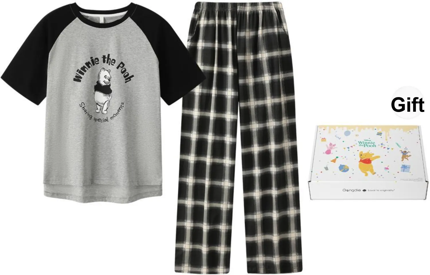 Gongdie x Disney Pajama Set Unisex Gift Box Set