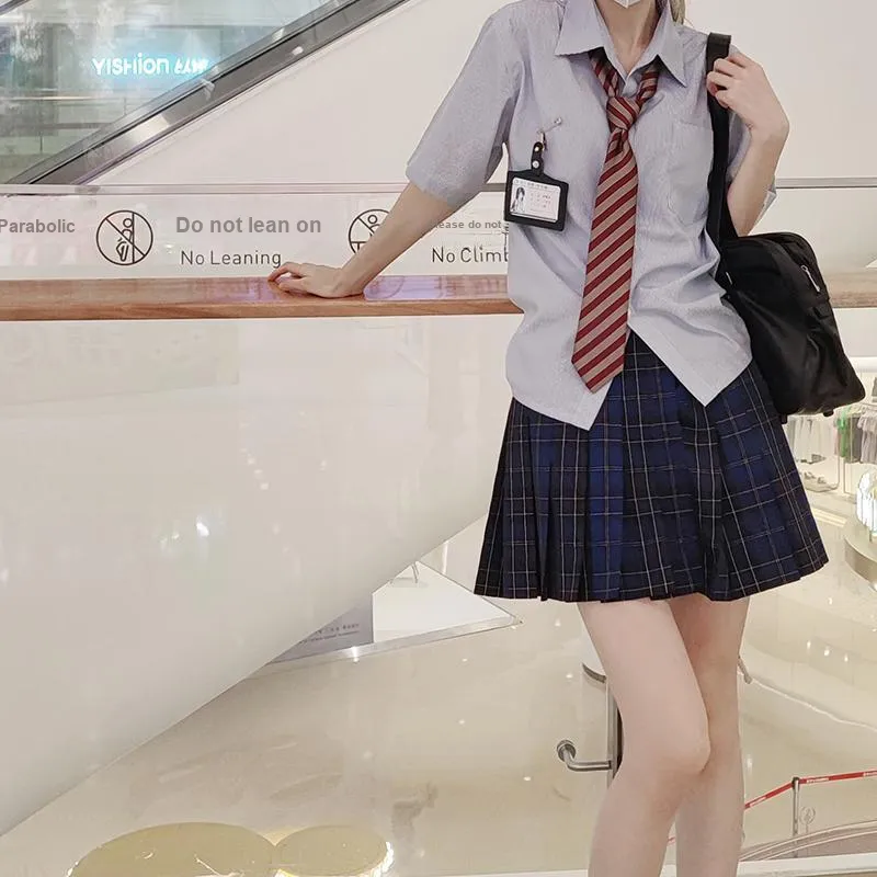 Tokyo Season Casual Short Skirts Women's Green Vine High School Plaid Skirt-54