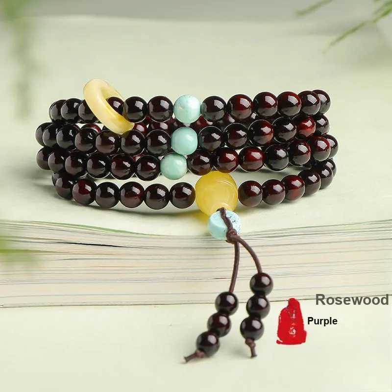 MUSHENGYUAN Rosewood Bracelets Unisex-6