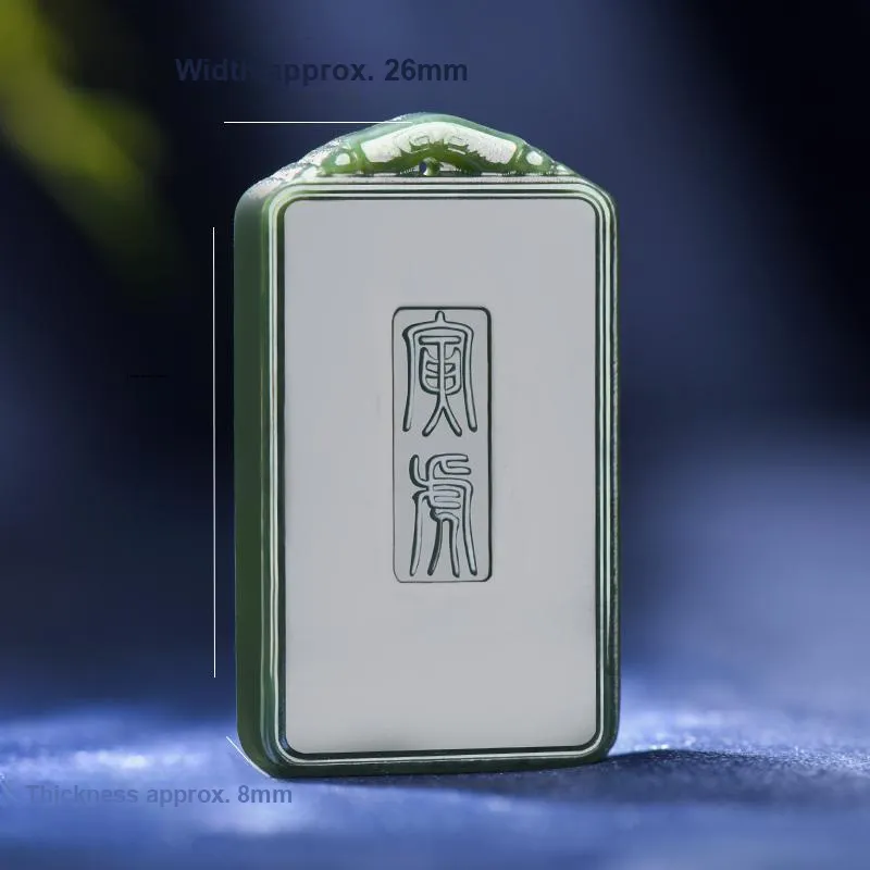 KUNYUYAO Hetian Jade Pendants Green Jade Unisex-12