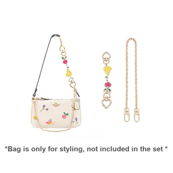 Lan Bao Fan Metal Copper Chain Decoration Bag Strap Women's