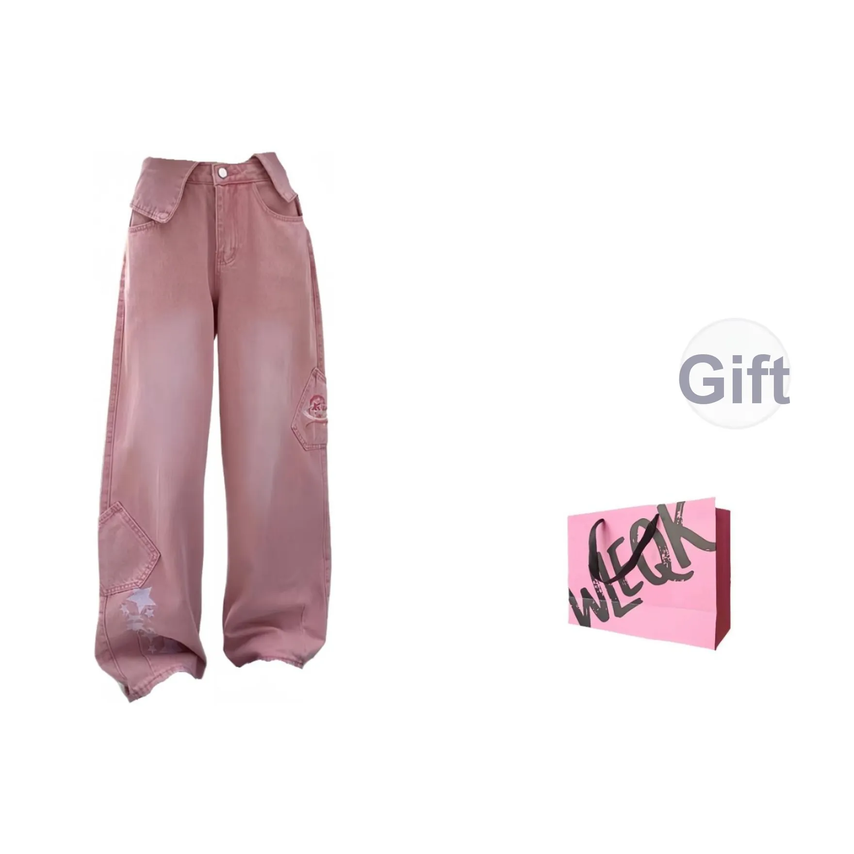 CTRTRC Розовые Женские Джинсы