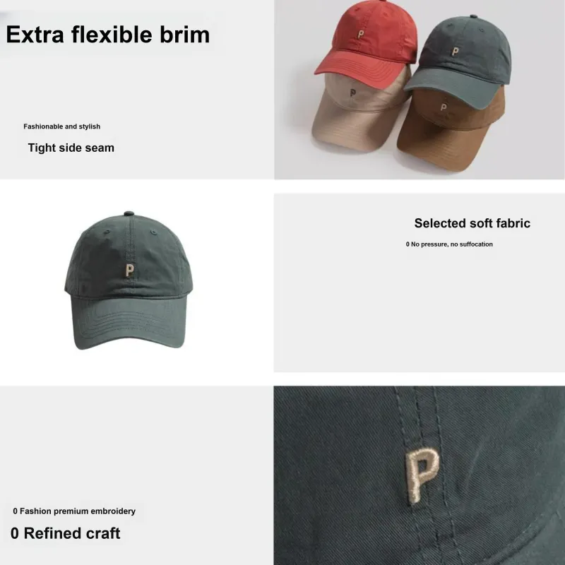 PLAN IN Cotton Baseball Caps Unisex-6