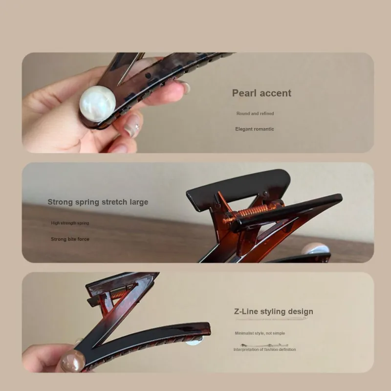 Specialoutlook Acrylic Hair Clips Women's-7