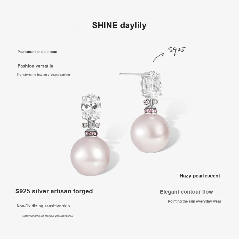 SHINE S925 Silver Earrings Women's-8