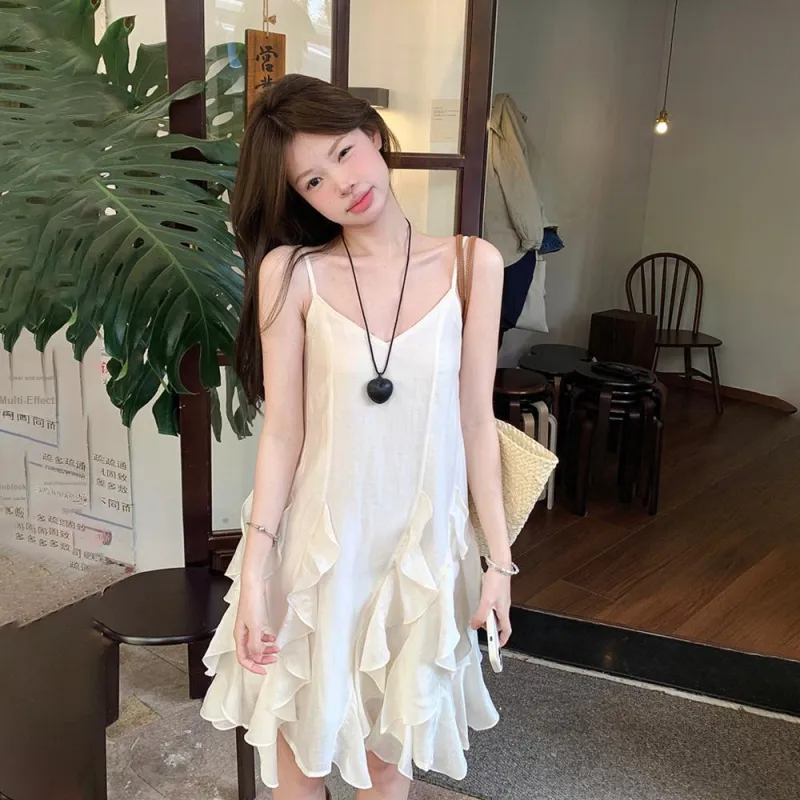 RTNH Slip Dress Women's Light Apricot-5