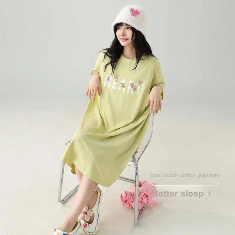 Nodos Shield Nightgown Women's Mustard Yellow-1