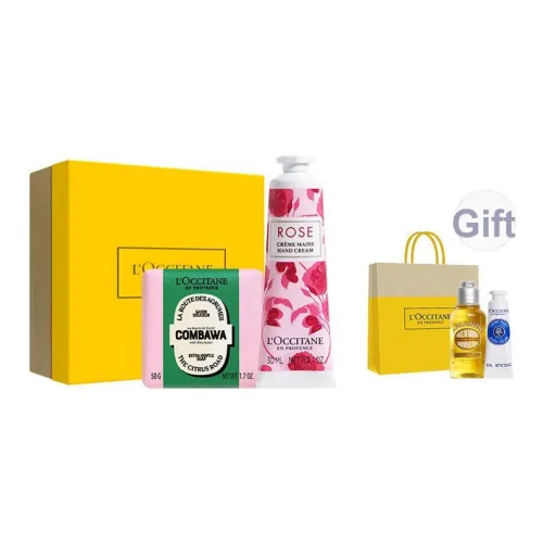 LOCCITANE Citrus Аромат Мыло + Вишневый цветок Крем для рук с орехом ши набор для ухода за кожей успокаивающие свойства 30 мл + 50 г