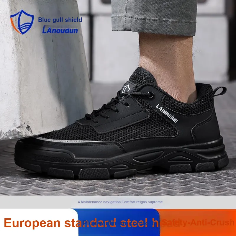 Blue Gull Shield Wear Resistant Breathable Impact Resistant Low Top Outdoor Shoes Unisex-6