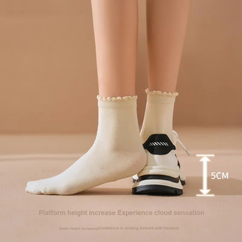 XICUNMINGWU Chunky Sneakers Women's Low Top-4