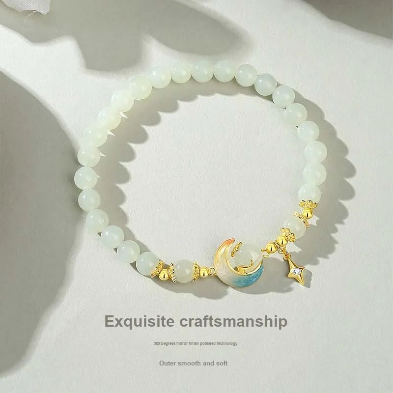 KADER Hetian Jade Bracelets Pale Greenish-White Jade Women's-2