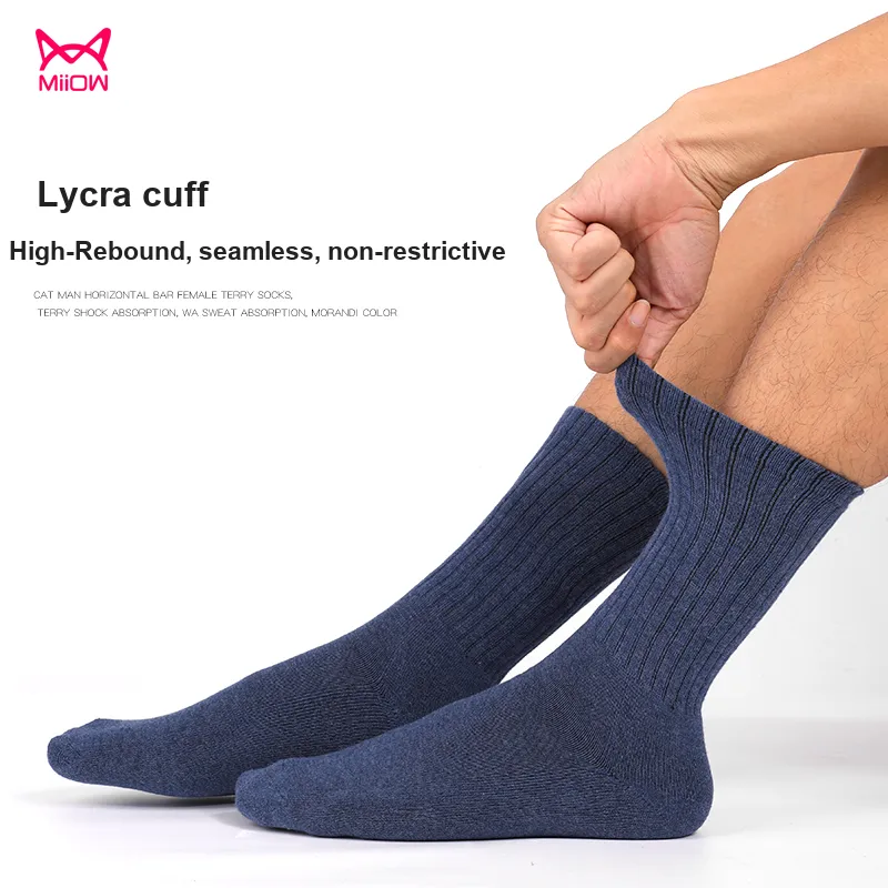 MIIOW Knee High Socks Men's 5 Pack-9