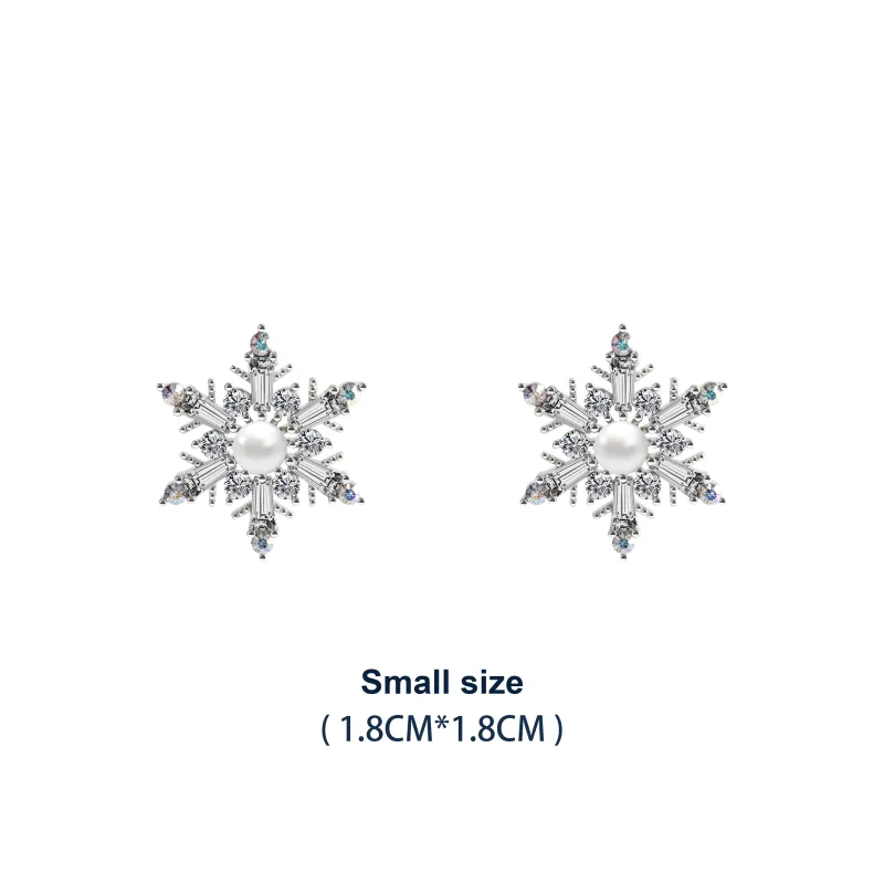 KEYS VIA Copper Alloy Synthetic Cubic Zirconia Faux Pearl Rhinestone Earrings Women's-8