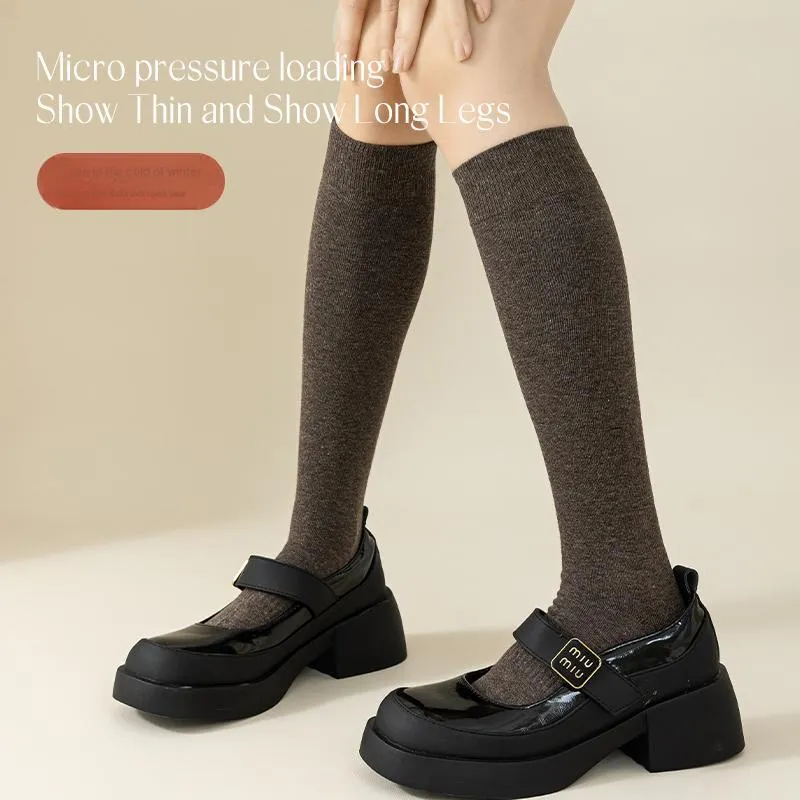 XIANSINIAO Knee High Socks Women's 2 Pack-5