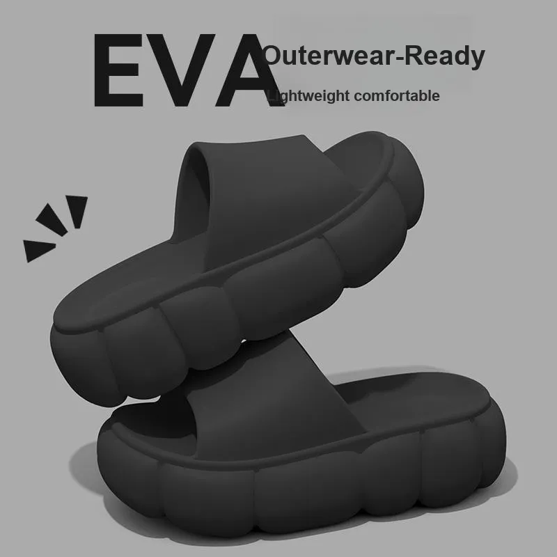 LUNNIFEIYA Premium Thick Soled Summer Couple Indoor Bathing Slip Resistant Odor Resistant EVA Slippers-8