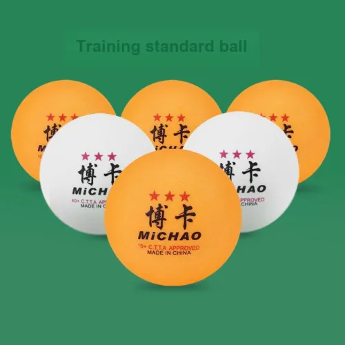 BO KA Table Tennis New Material ABS 40+ Professional Durability Training 20 Pack White