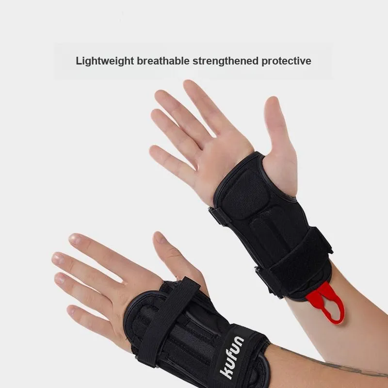 KUFUN Ski Protective Gears PE Plate Wrist Brace With Palm And Hand Protection Single Snowboard Equipment Unisex-1