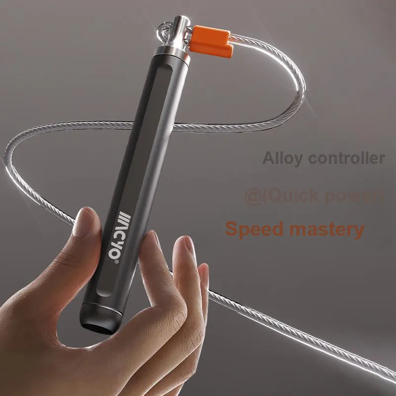 MACYO Professional Racing Non Countable Jump Ropes Adults PVC+Steel Wire Rope, Aluminum Alloy Controller-4