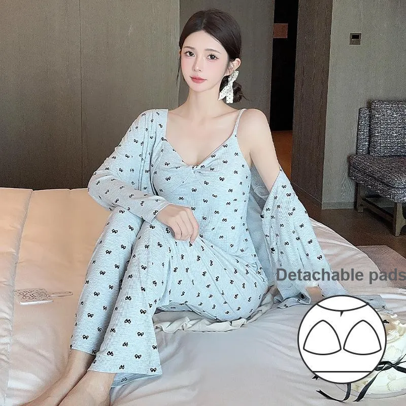 Sleeping Beauty Pajama Set Women's Light Blue-3