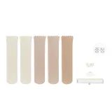밀크 화이트+밀크 화이트+카키+카키+라이트 커피