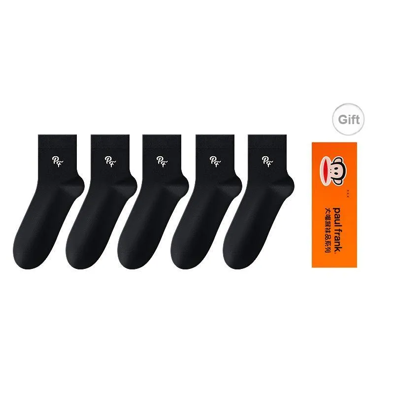 PAUL FRANK Mid Calf Socks Men's Box 5 Pack-0