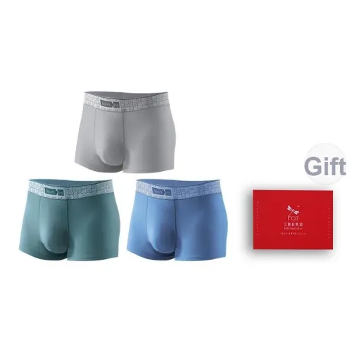 RED DRAGONFLY Хлопок Трусы Мужские 3 Пачки Подарочный Набор Коробка