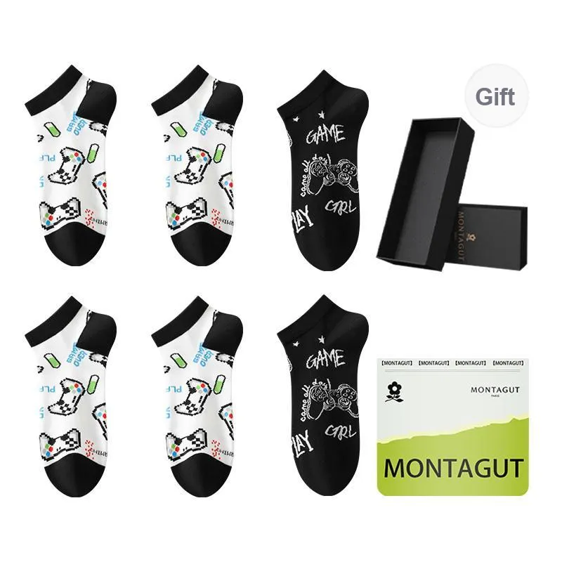 Montagut Ankle Socks Men's 6 Pairs Gift Box Packaged-8