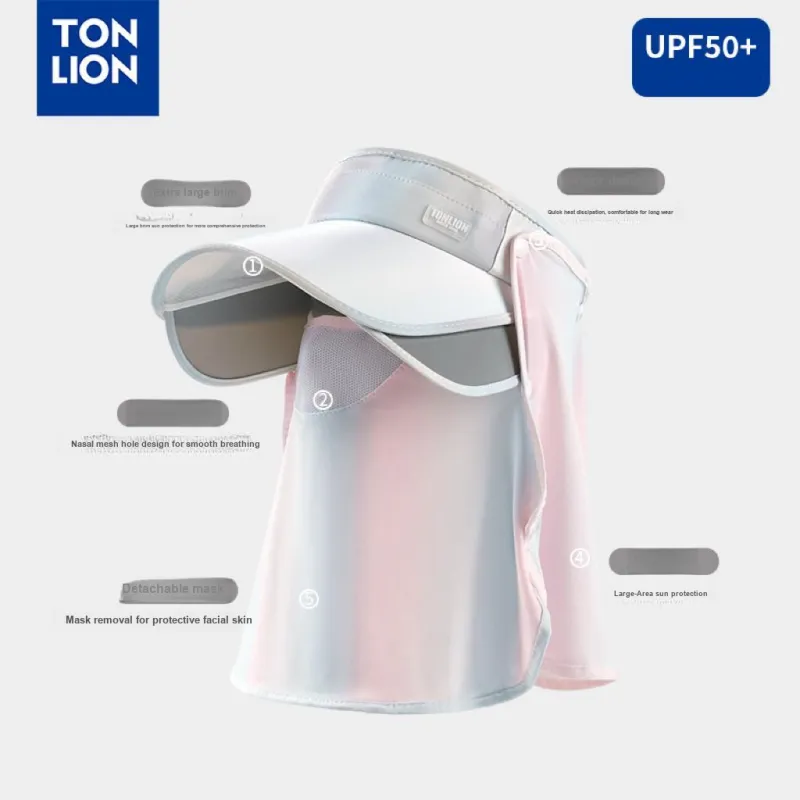 Tonlion Polyester Sun Protection Hats Unisex-4