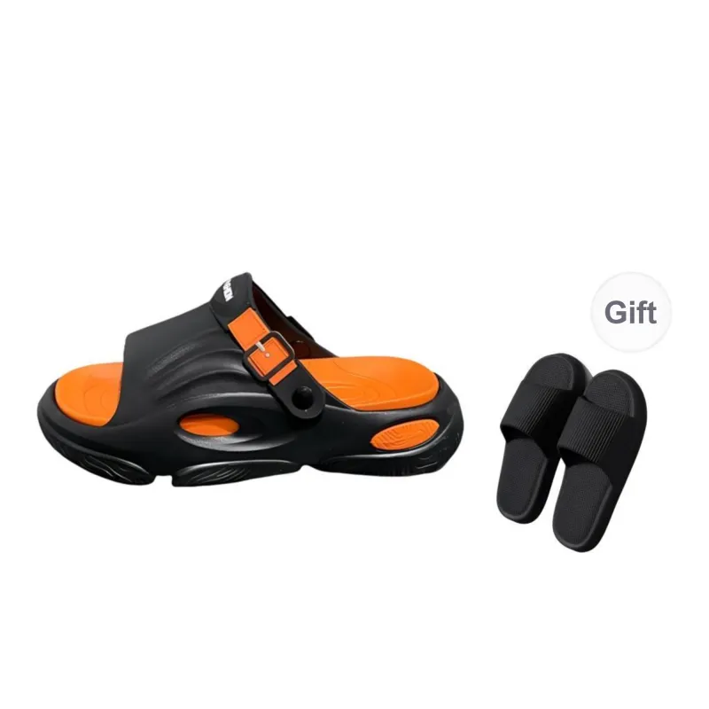 Ming Sheng Men's Slippers Trendy Slippers Summer Heel Slippers Platform Sandal Men's Outdoor Beach Slide Slipper-1