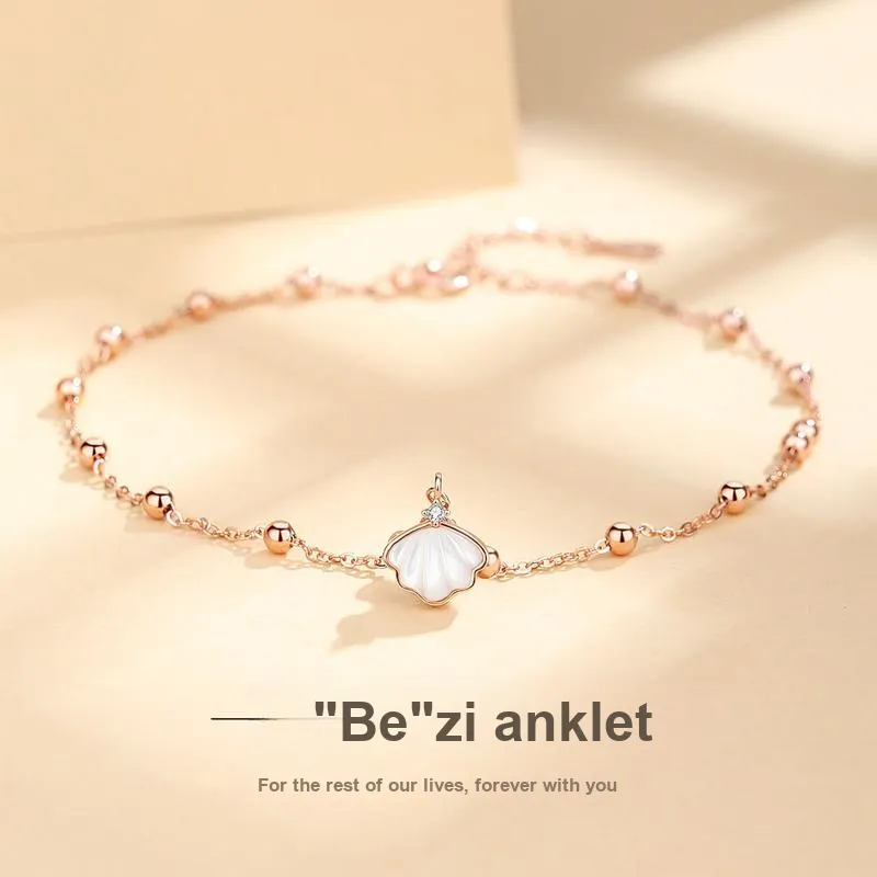 TANDU 925 Sterling Silver Anklets Women's-3
