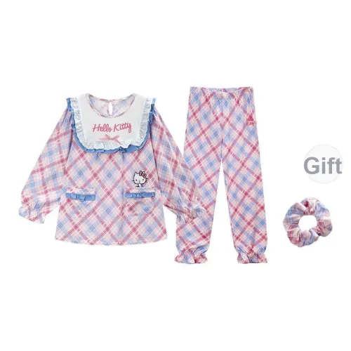 GUKOO x HelloKitty Пижамный комплект Женский Синий Розовый