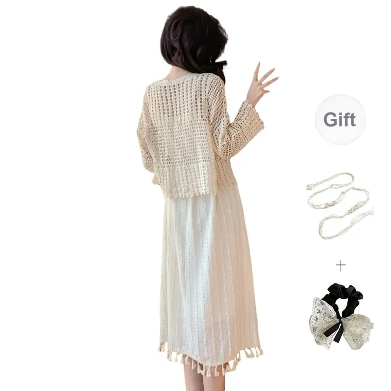 PAVEA Two Piece Skirt Sets Women's-1