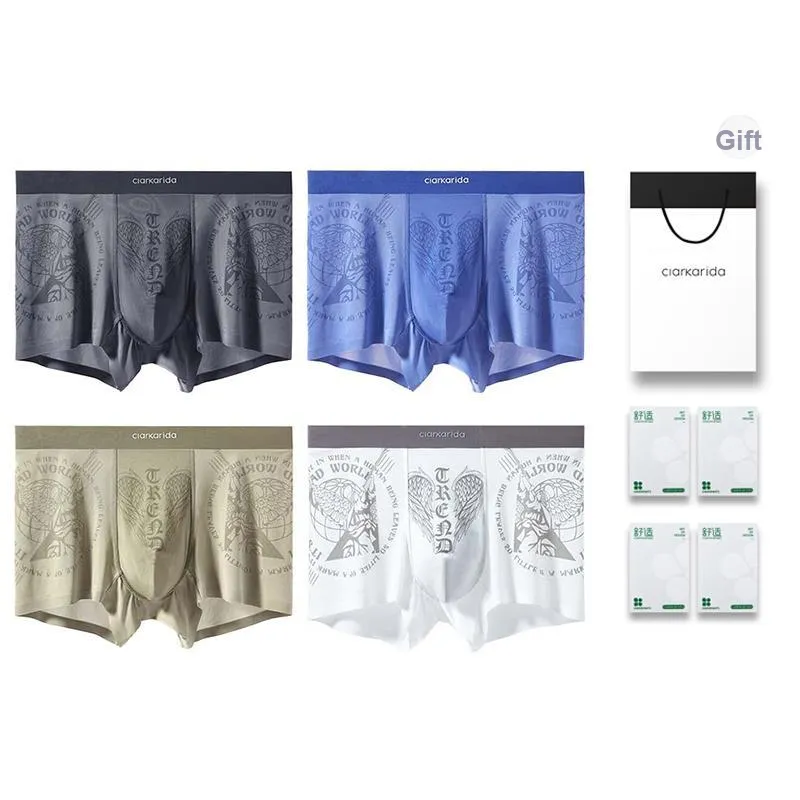 Clarkarida Underpants Men's 4 Pack Gift Box Set-8