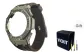 Silver Star Diamond Case Black Strap