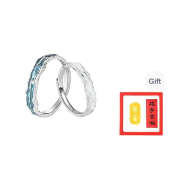 Chongqing Gold Store 999 Fine Silver Rings Unisex