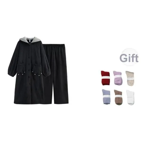 Same Language Пижамный комплект женский глянцевый черный